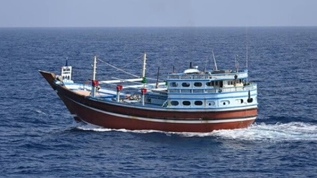 dhow off Somalia