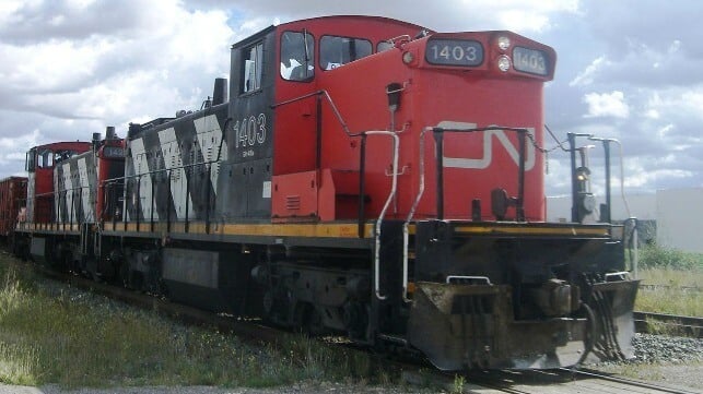 CN rail locomotive