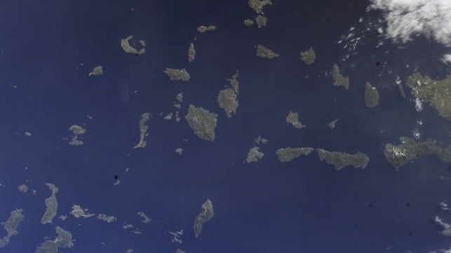 Aegean islands from space