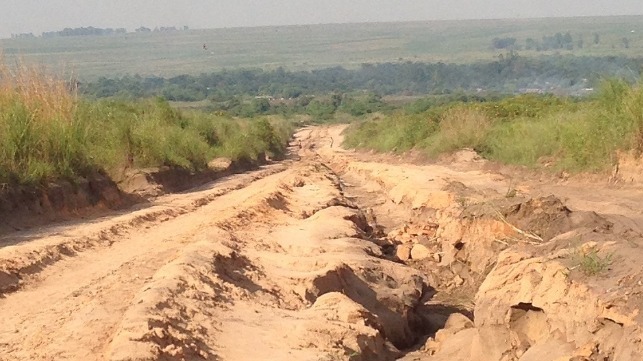 road erosion congo