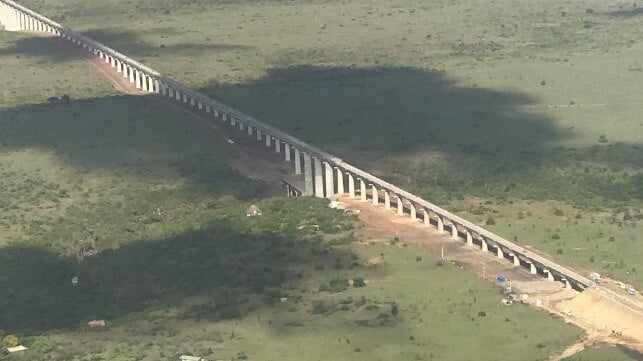 Chinese-built railroad in kenya