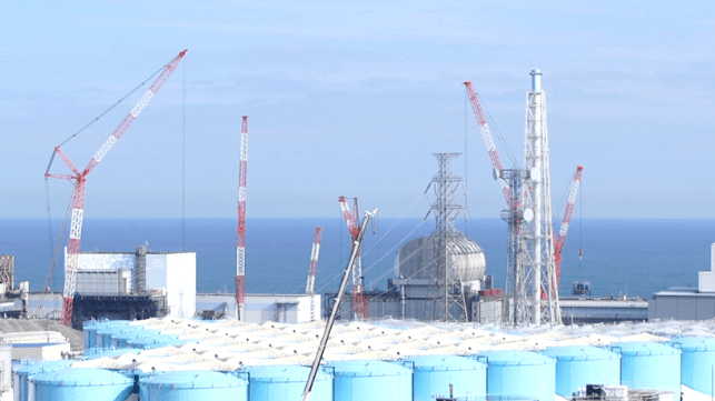 Tank farm for contaminated water at the Fukushima nuclear power plant (Tepco)