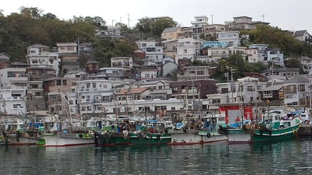 Saikazaki fishing harbor, Wakayama, Japan  