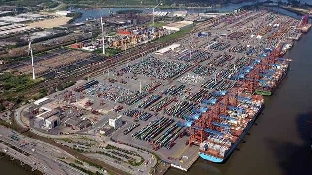 Hamburg container terminal