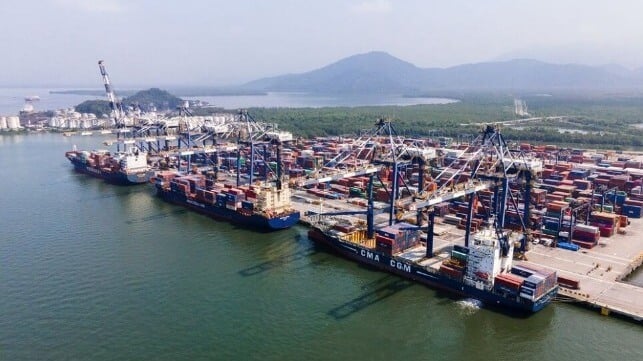 Santos Brazil container terminal