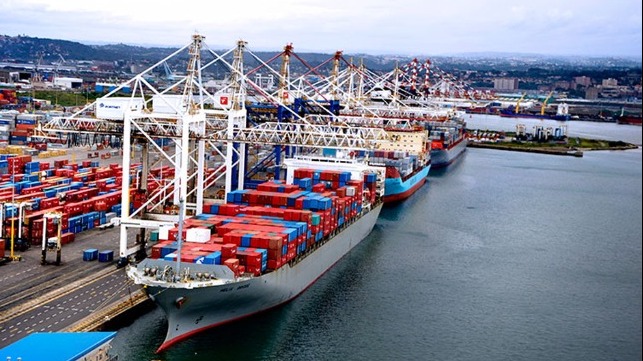 South Africa ports Durban resume operations