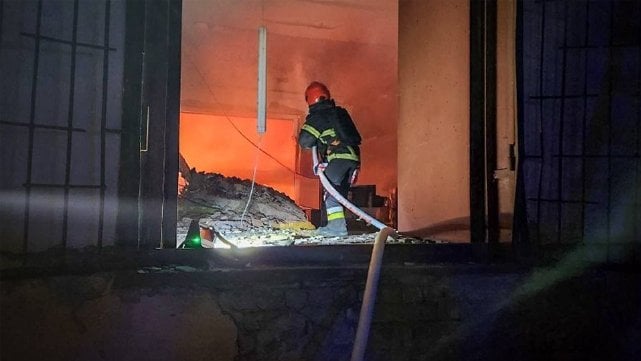 fire at warehouse in Izmail, Ukraine