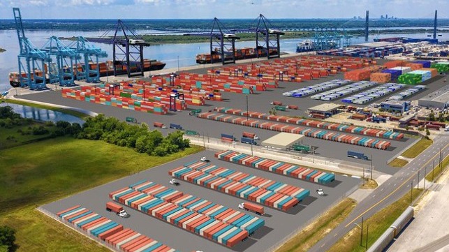 Jacksonville and Savannah invest in container yard expansions to acomdate volume surge 
