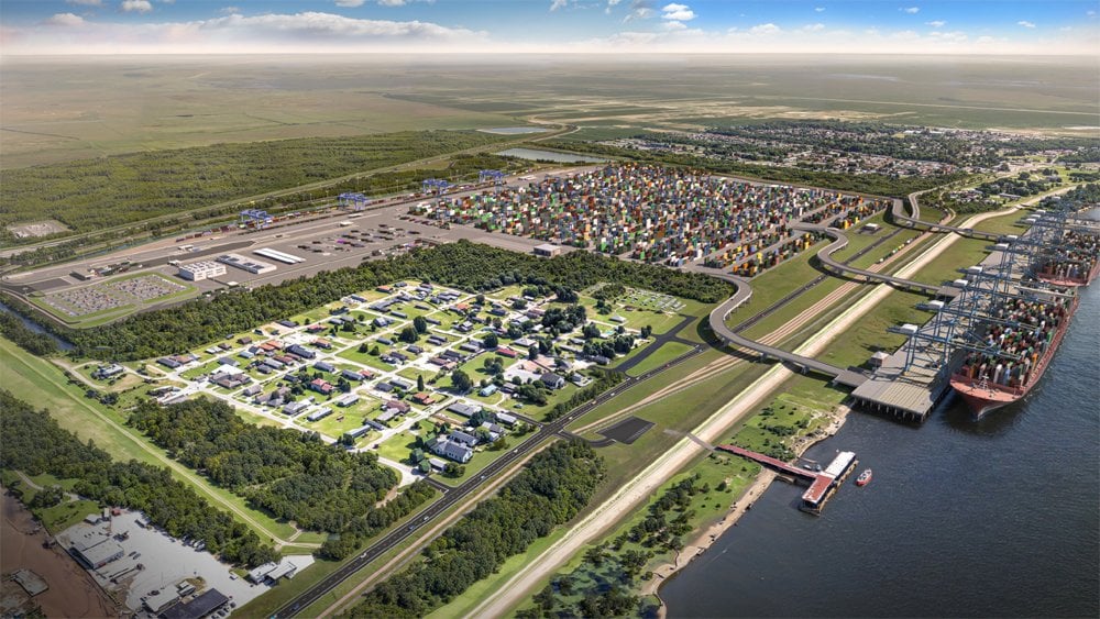 Port of New Orleans new container terminal rendering