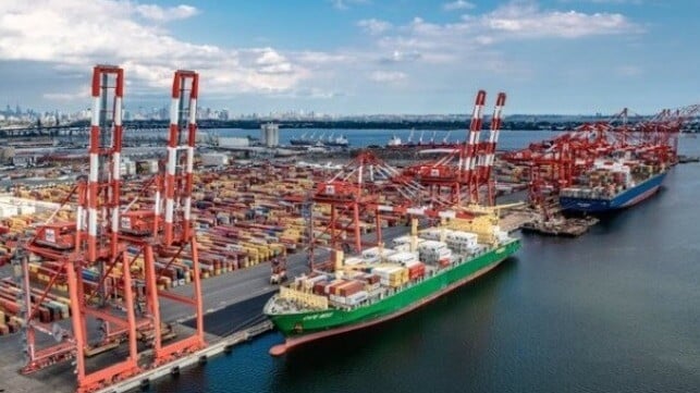 container backlog in Port of New York and New Jersey 