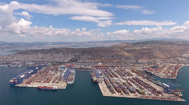 Piraeus Greece container terminal
