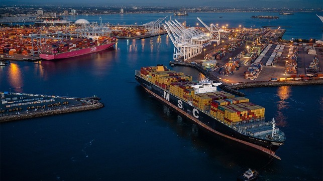 record volume at Port of Long Beach in February