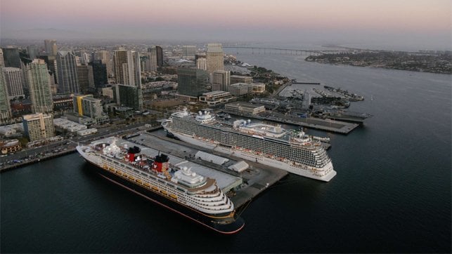 cruise ships in Port of San Diego