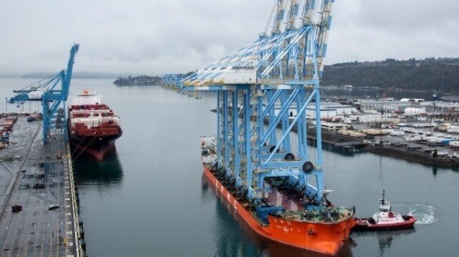 ban Chinese manufactured port cranes 