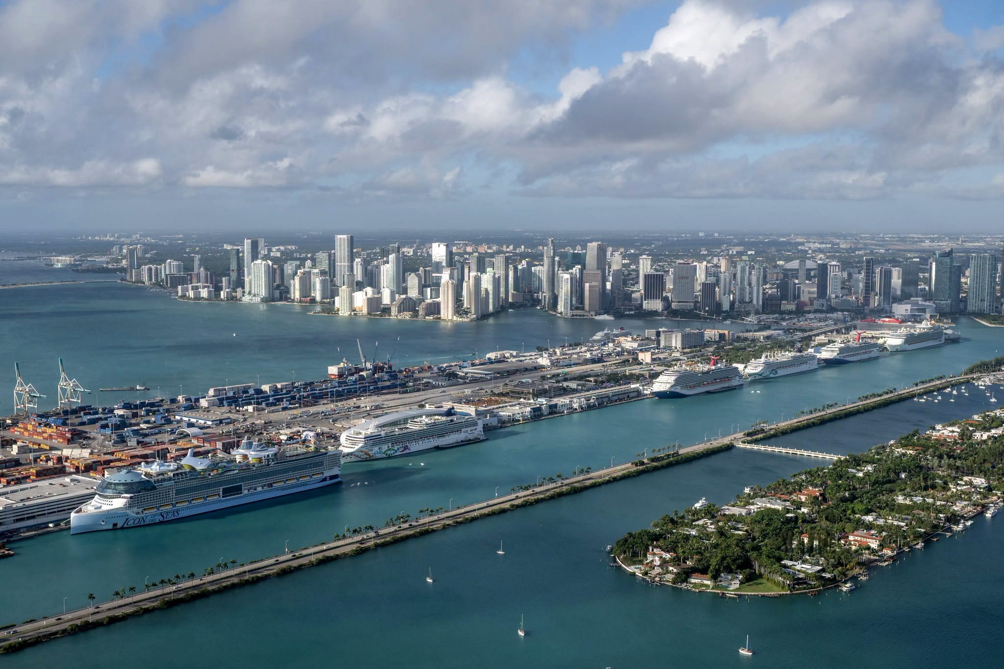 PortMiami cruise ships