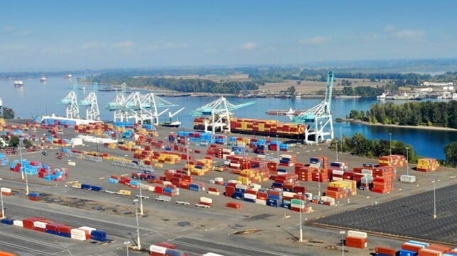 Portland Oregon container terminal 
