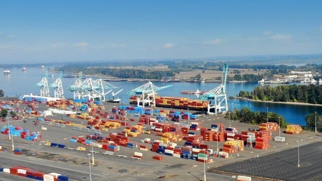 Portland Oregon container terminal 