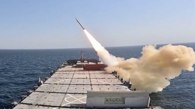 Shahid Mahdavi launches missile