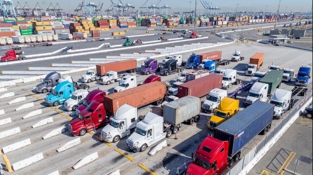 California ban on diesel trucks and cargo movers