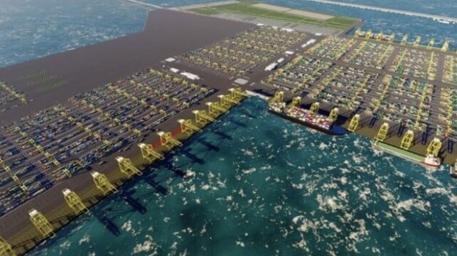 The vast Vadhavan Port complex is one of the many investment opportunities highlighted at the pitch meeting (Royal HaskoningDHV)