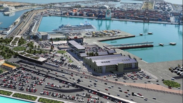 Balaeria is proposed an environmentally-friendly design for a new terminal at Valencia