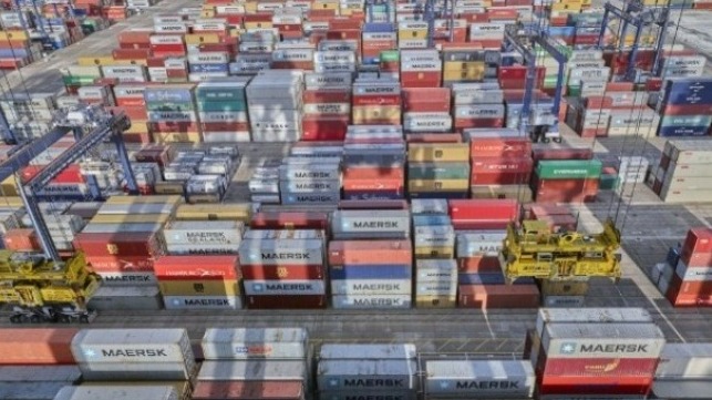 Containers backing up in UK ports post Brexit