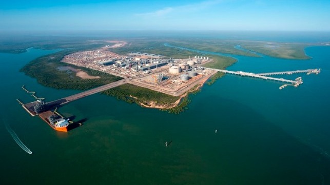 file photo of Ichthys processing plant in Darwin