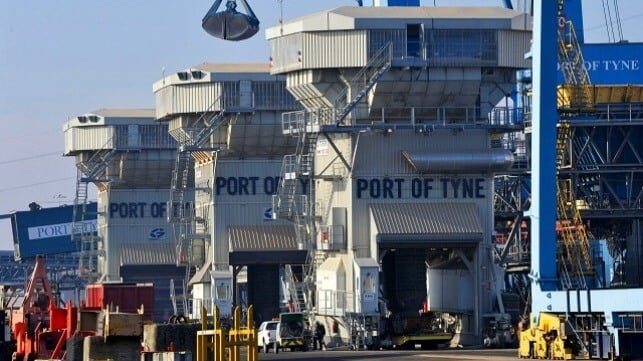 Cargo operations at the Port of Tyne, the top beneficiary of the green corridor funding round (Port of Tyne file image)