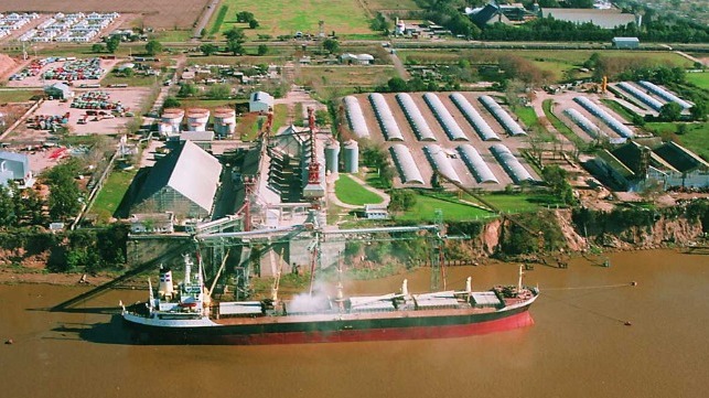 dockworkers striking in Argentina agricultural ports