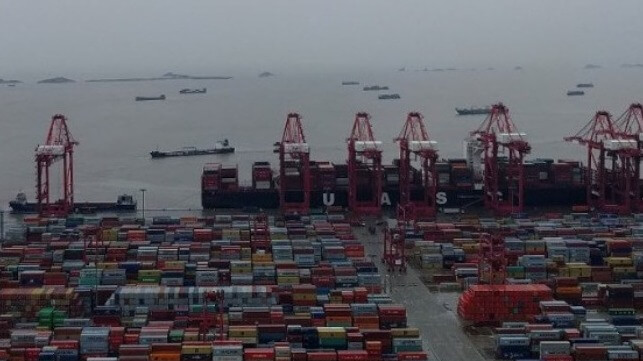containership port congrestion grows 