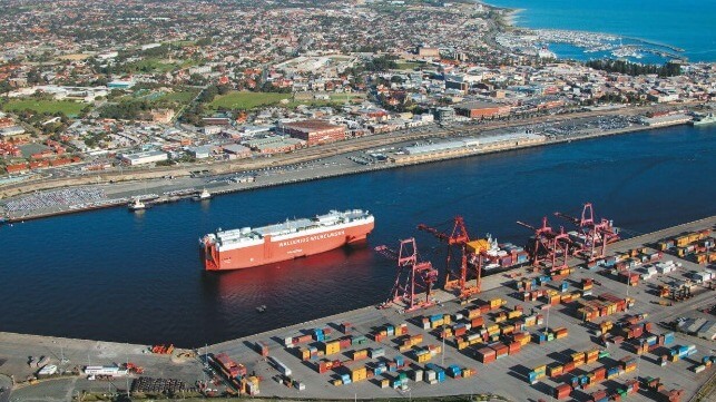 Fremantle port with Ro/Ro port