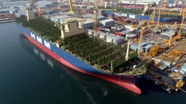 record containership construction orders 