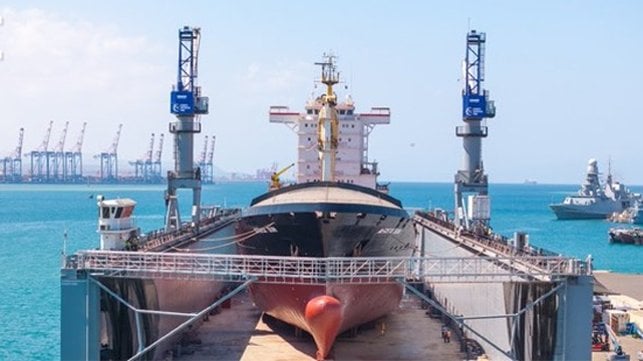 Ship repair yard in Djibouti