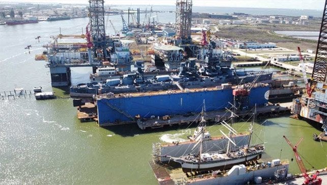Galveston shipyard