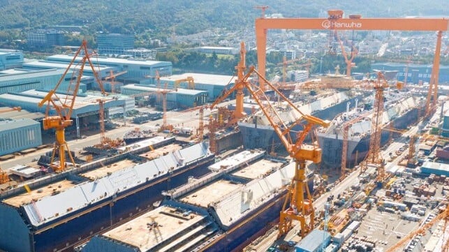 Hanwha Ocean shipyard