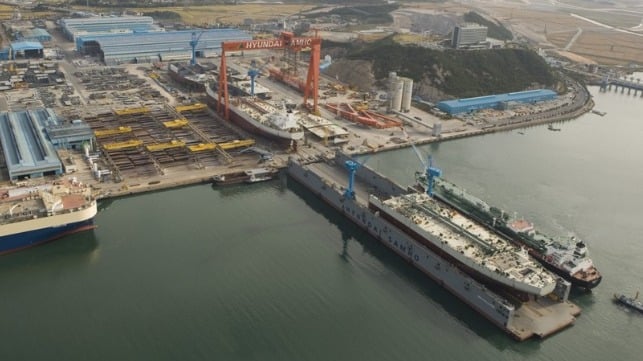 South Korea shipbuilding orders 