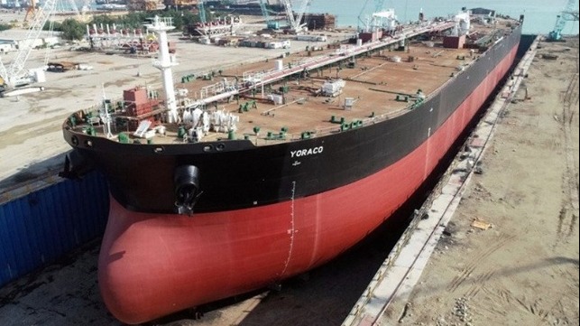 Iran reports domestically built tanker
