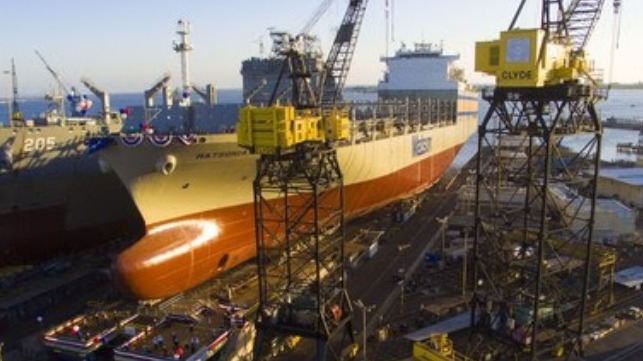 Matson's new ship Matsonia was christened and launched in California