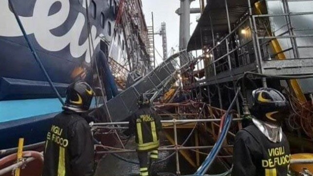 Construction accident at Fincantieri