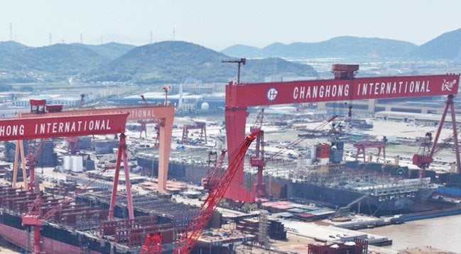 Chinese shipbuilder yard