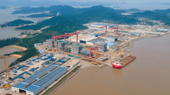 The giant Zhoushan Wison yard, now under new ownership and a new name (Wison)