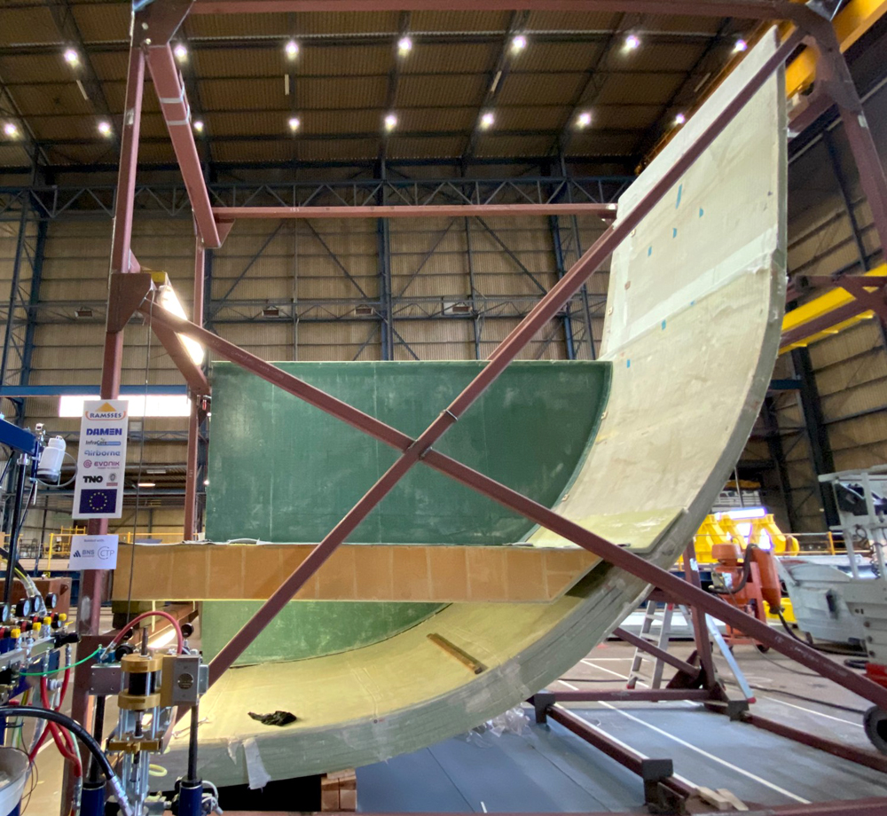 Project Demonstrates First Sustainable Composite Ship Hull Assembly