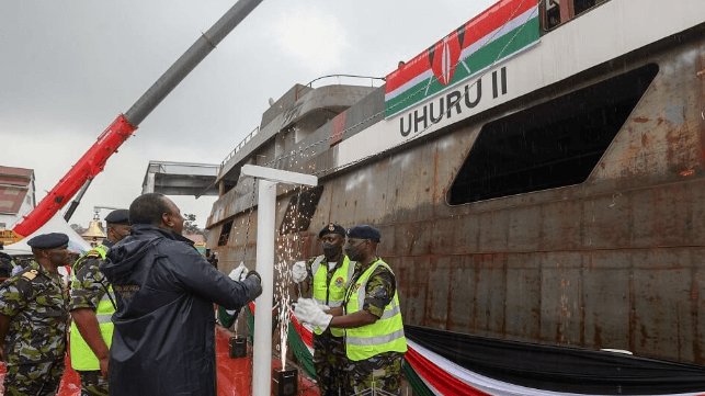 uhuru kenyatta with ferry