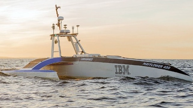 autonomous research vessel Mayflower MAS400 