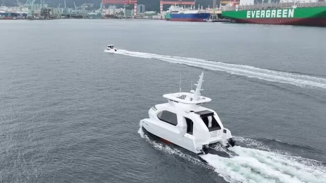 autonomous research catamaran