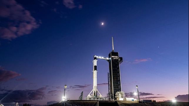 cruise ship forces Space X to scrub launch 