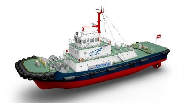 design approval for ammonia-fueled tug