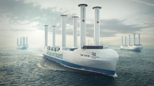 wind-powered cargo ships Airbus