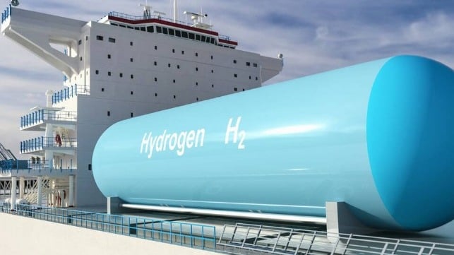 hydrogen fueled vessel
