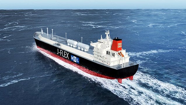 large gas carrier designed for ammonia shipping